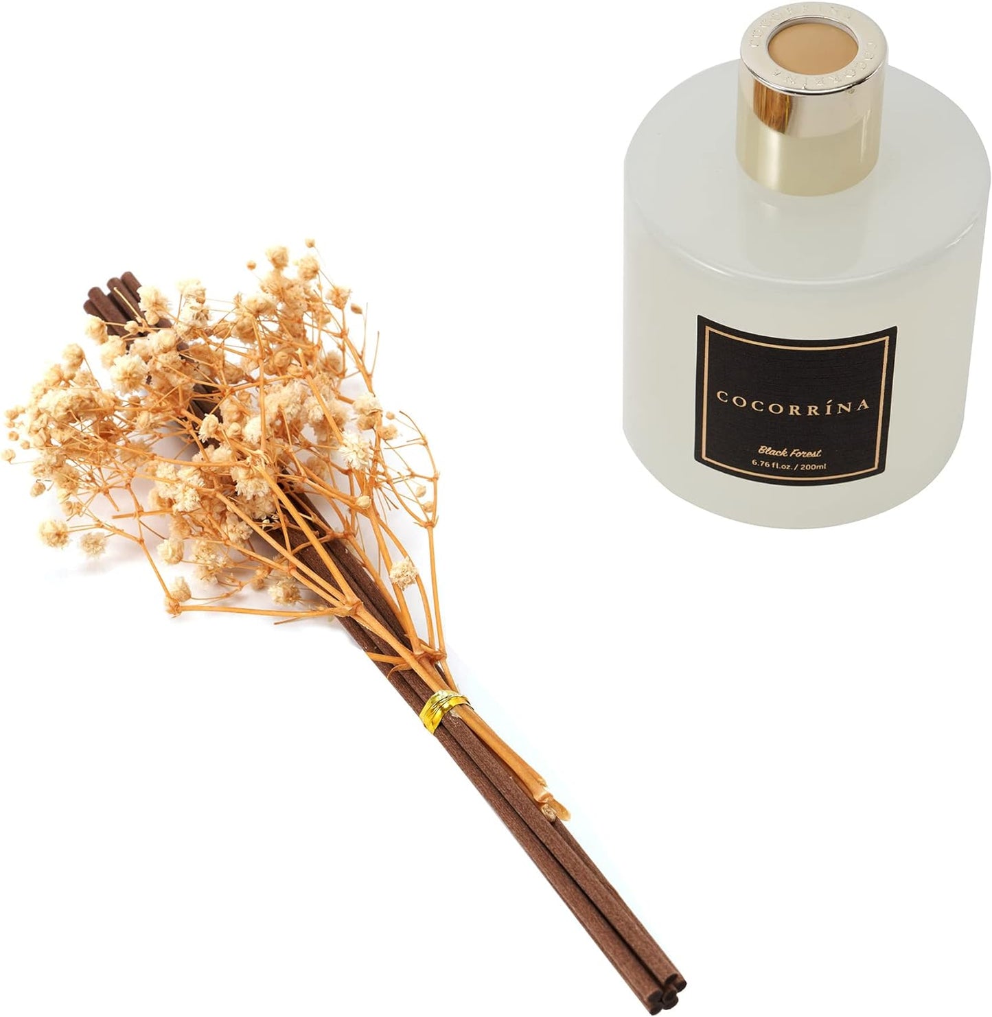 COCORRÍNA Reed Diffuser Set, Clean Linen Scented Diffuser with Sticks Home Fragrance Reed Diffuser for Bathroom Shelf Decor