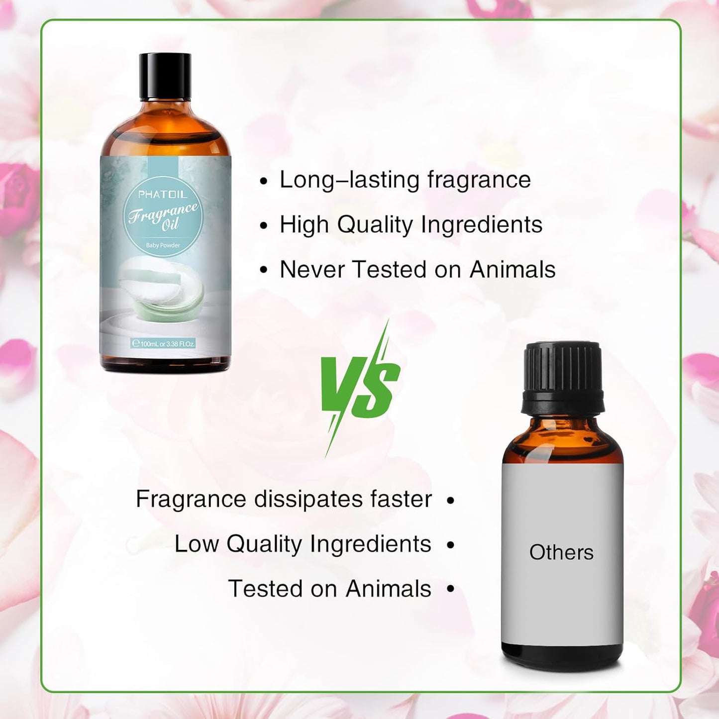 PHATOIL 3.38 FL.OZ Coconut & Vanilla Fragrance Oils for Aromatherapy, Essential Oils for Diffusers for Home, Perfect for Diffuser, Yoga, DIY Candle and Soap Making - 100ml