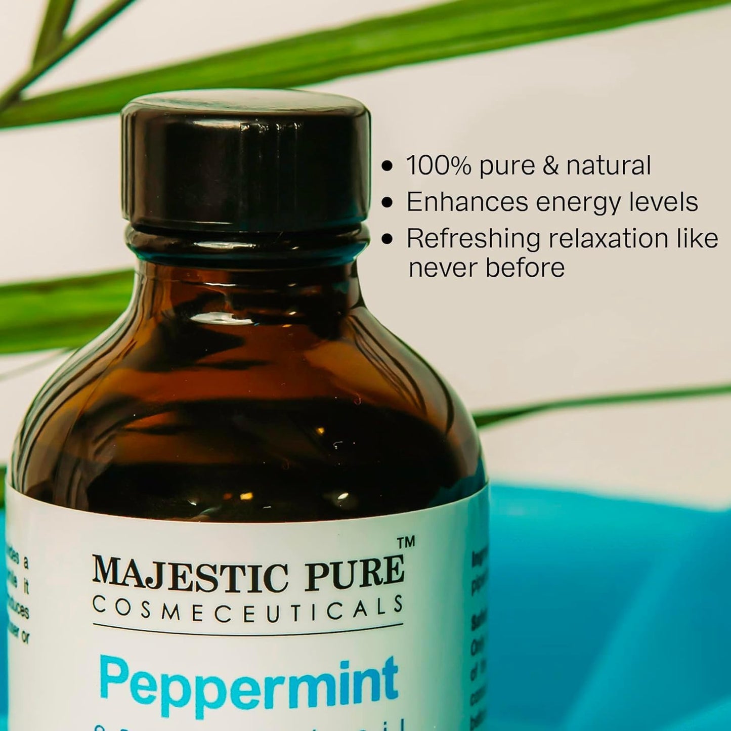 MAJESTIC PURE Peppermint Essential Oil | 100% Pure and Natural Peppermint Oil | Premium Grade Essential Oils for Hair Care, Home Diffusers, Skin, Aromatherapy, Massage and Humidifiers | 4 Fl Oz