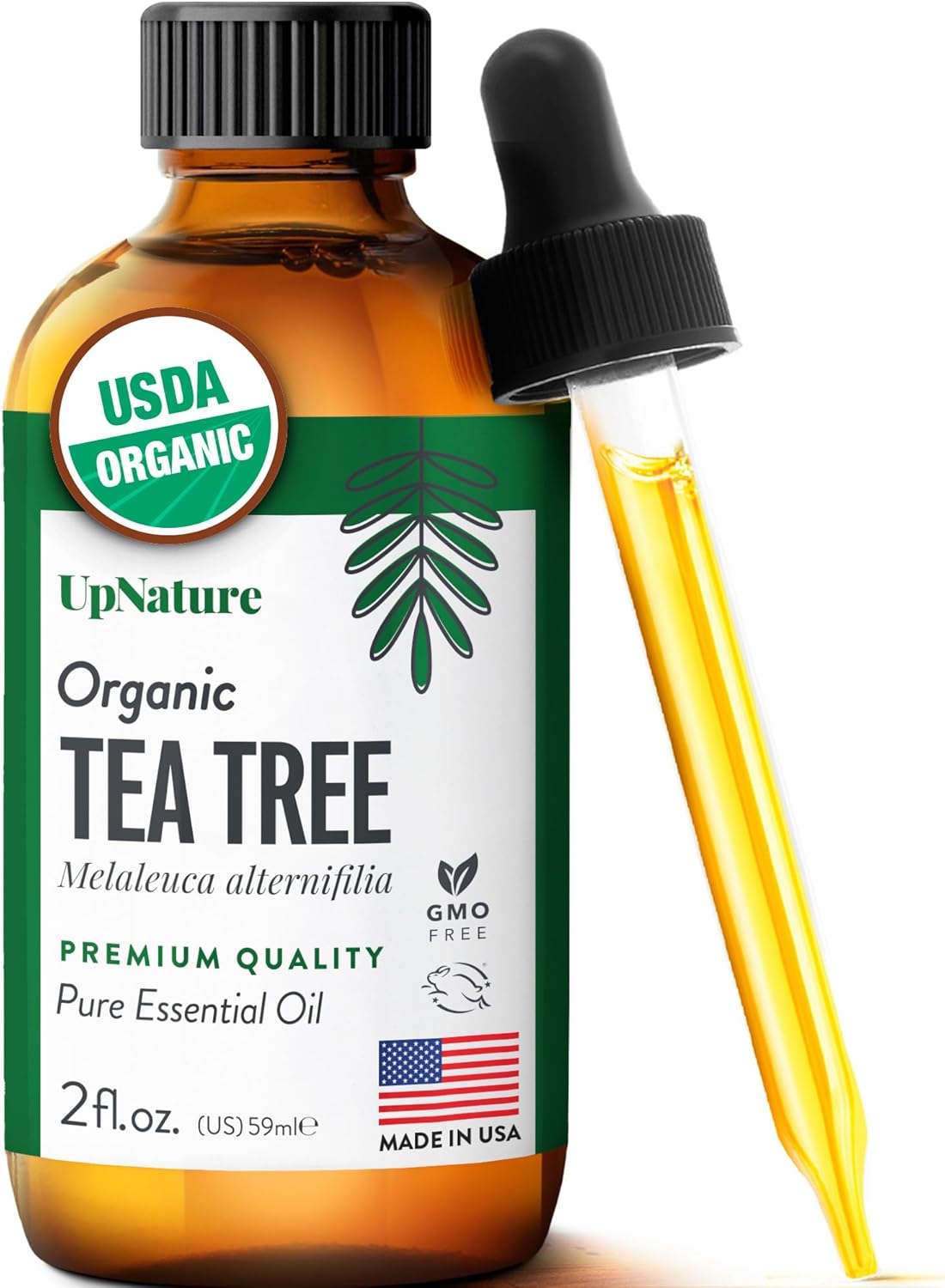 UpNature Organic Tea Tree Oil - 100% Pure Tea Tree Essential Oil