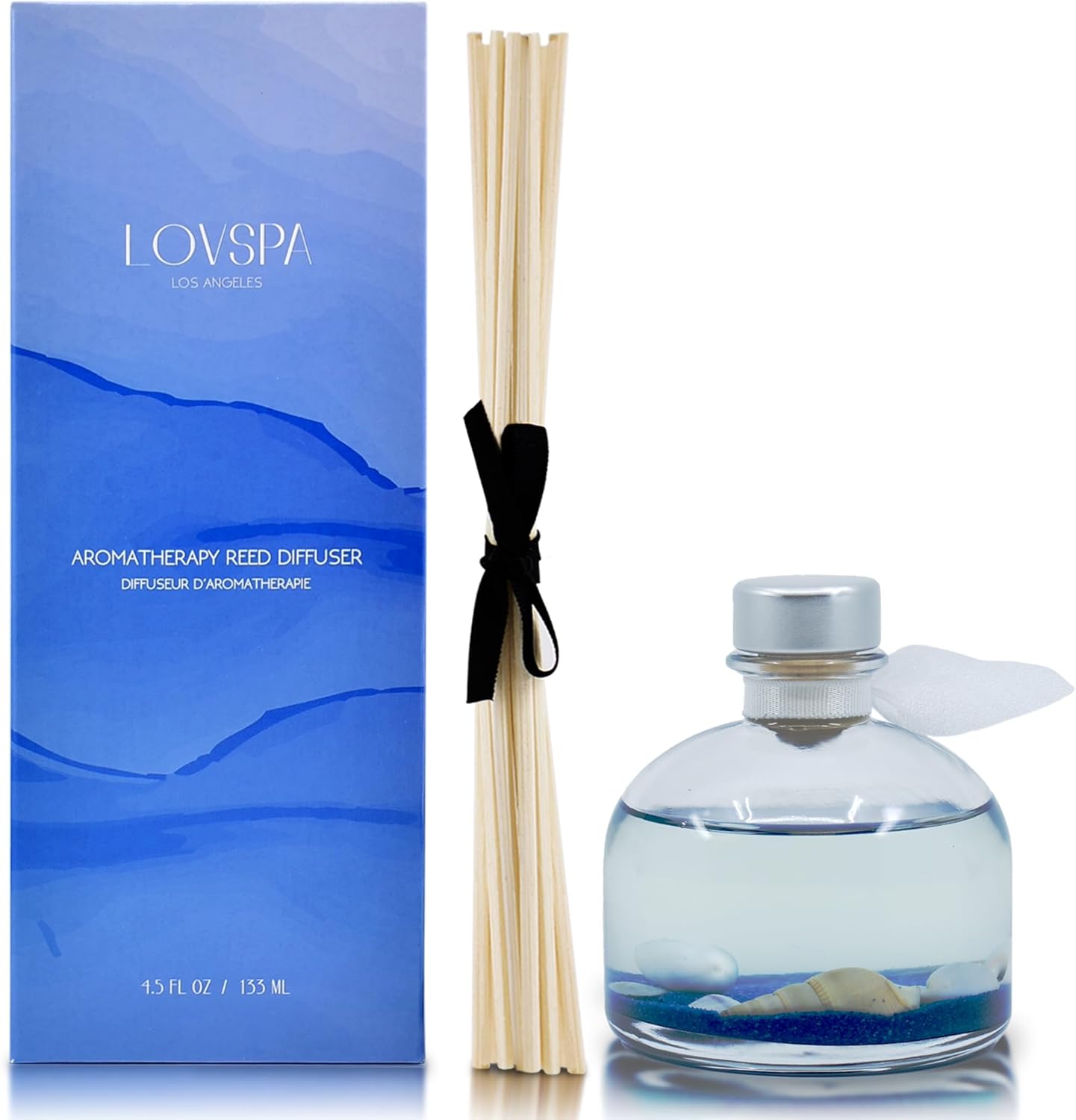 LOVSPA Eucalyptus Essential Oil Reed Diffuser Gift Set | Revive | Fresh Eucalyptus, Sage, Citrus, Bamboo & Mint | Great Aromatherapy Gift for Mom, Dad, Grandma or Aunt