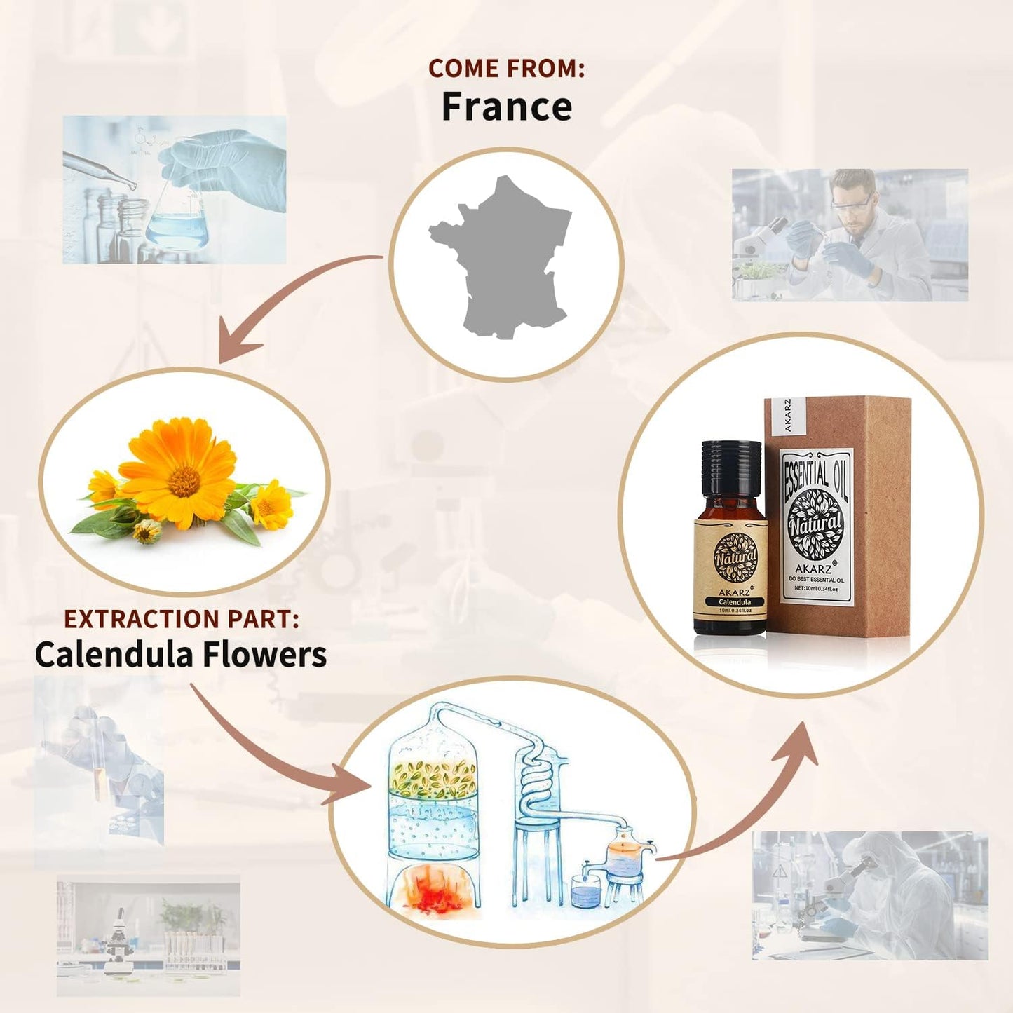 AKARZ Musk Essential Oil Natural Organic Pure Premium Musk Oil 0.34 Fl Oz (10ml)