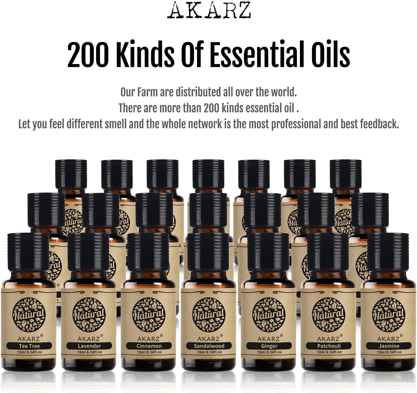 AKARZ Musk Essential Oil Natural Organic Pure Premium Musk Oil 0.34 Fl Oz (10ml)