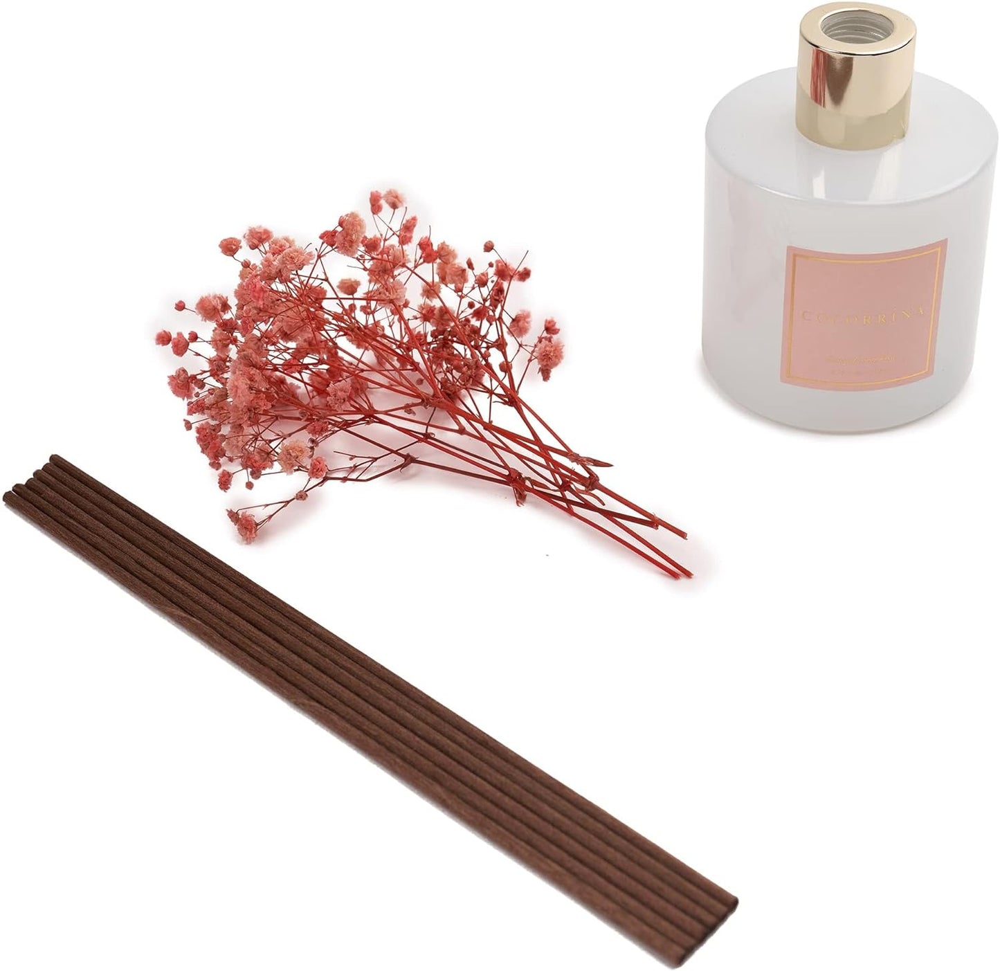 COCORRÍNA Reed Diffuser Set, Clean Linen Scented Diffuser with Sticks Home Fragrance Reed Diffuser for Bathroom Shelf Decor