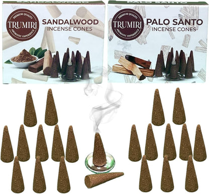 Incense Cones Combo Pack - 10 Cedar   10 Pine Scented Cones