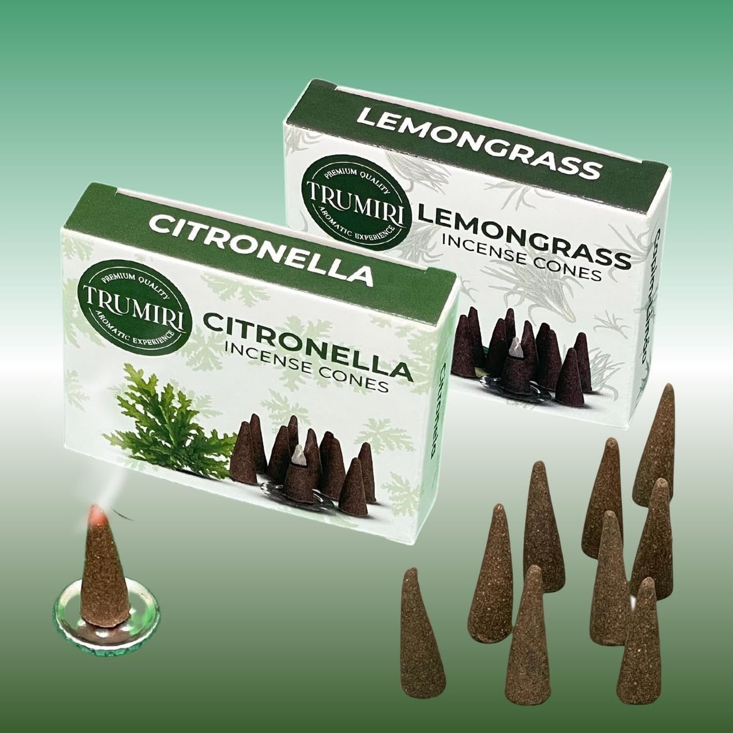 Incense Cones Combo Pack - 10 Cedar   10 Pine Scented Cones