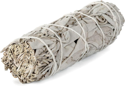 Handcrafted 4 Inch White Sage Sticks - Fresh, Natural California Sage Smudge Sticks with Instructions & Blessings - Wand Sage for Cleansing House Negative Energy &amp; Other Smudging Rituals