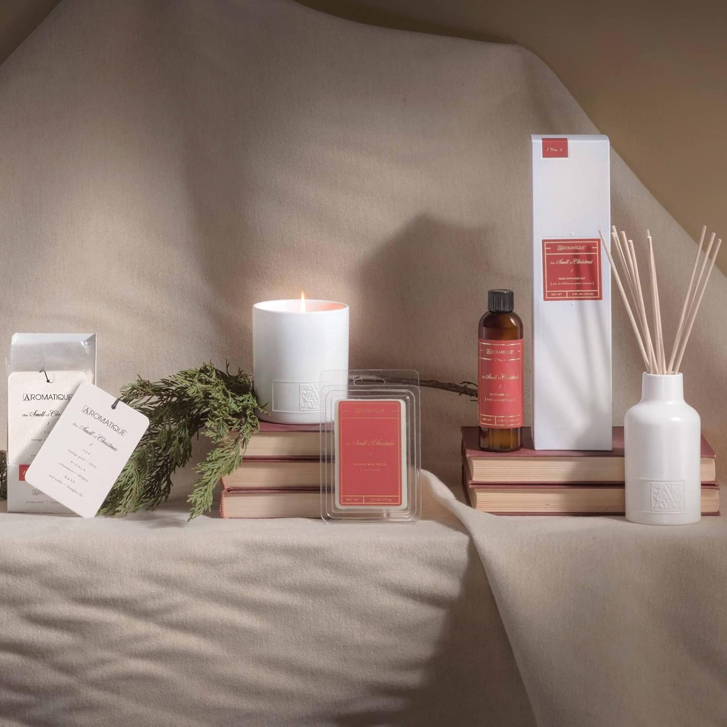 Aromatique SMELL OF CHRISTMAS Reed and Ceramic Diffuser Oil Refills - 4oz