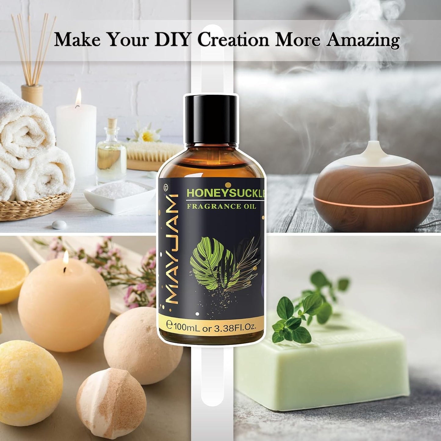 MAYJAM Essential Oil for Diffusers, Essential Oil with Premium Glass Dropper