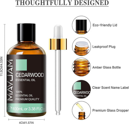 MAYJAM Essential Oil for Diffusers, Essential Oil with Premium Glass Dropper