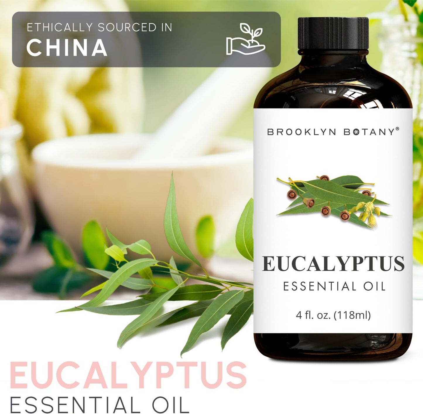 Brooklyn Botany Peppermint Essential Oil - 100% Pure and Natural - Premium Grade with Dropper - for Aromatherapy and Diffuser