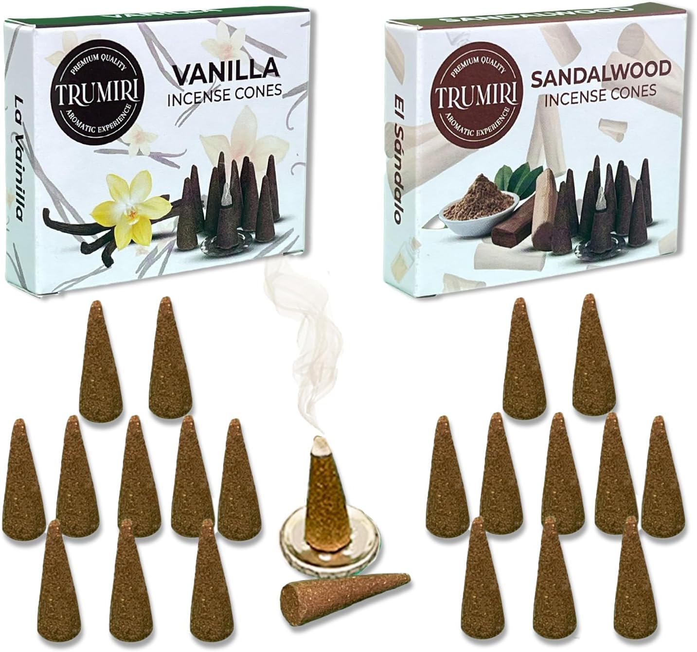 Incense Cones Combo Pack - 10 Cedar   10 Pine Scented Cones