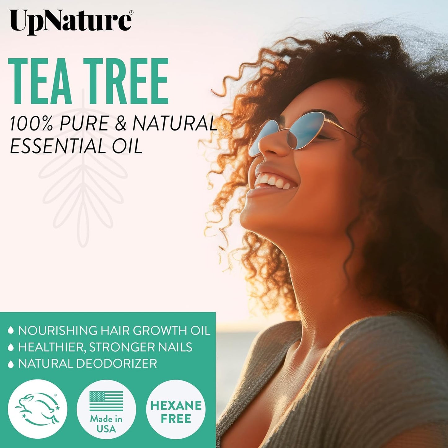 UpNature Organic Tea Tree Oil - 100% Pure Tea Tree Essential Oil