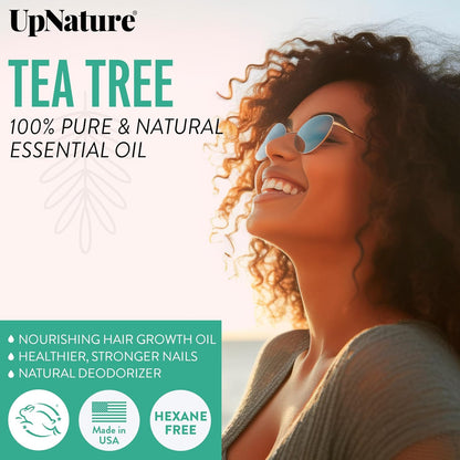 UpNature Organic Tea Tree Oil - 100% Pure Tea Tree Essential Oil
