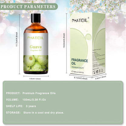 PHATOIL 3.38 FL.OZ Coconut & Vanilla Fragrance Oils for Aromatherapy, Essential Oils for Diffusers for Home, Perfect for Diffuser, Yoga, DIY Candle and Soap Making - 100ml