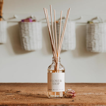 Sweet Water Decor Salt & Sea Reed Diffuser Set - Sea Salt Citrus & Musk Amber Scent Diffuser - Reed Diffusers for Home with Long Lasting Fragrance - Non-Toxic Oil Reed Diffuser - Made in the USA