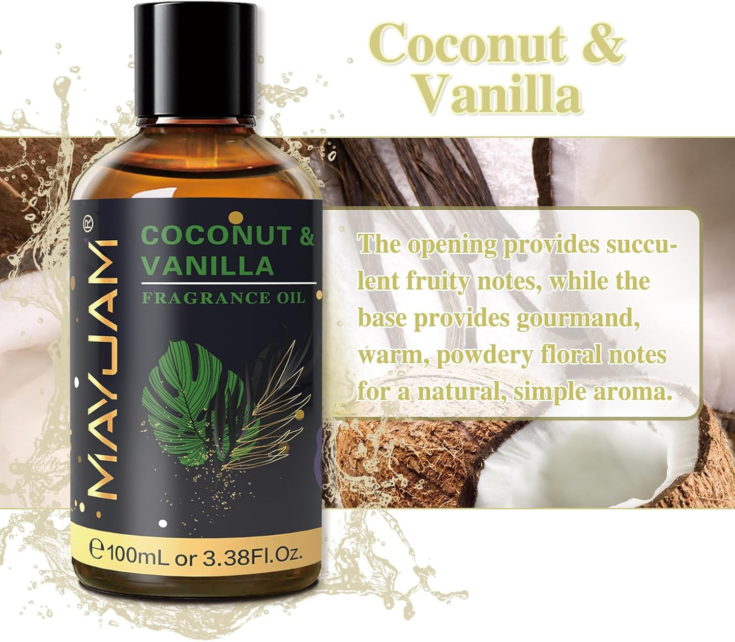 MAYJAM Essential Oil for Diffusers, Essential Oil with Premium Glass Dropper