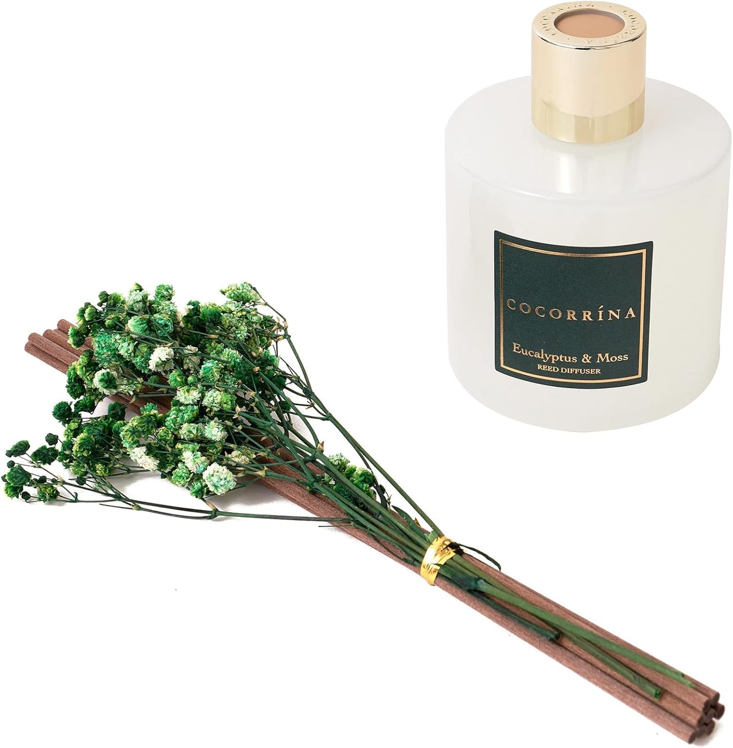 COCORRÍNA Reed Diffuser Set, Clean Linen Scented Diffuser with Sticks Home Fragrance Reed Diffuser for Bathroom Shelf Decor