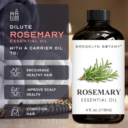 Brooklyn Botany Peppermint Essential Oil - 100% Pure and Natural - Premium Grade with Dropper - for Aromatherapy and Diffuser