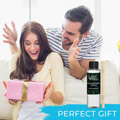 Urban Naturals Eucalyptus &amp; Sage Oil Reed Diffuser Refill | Eucalyptus, Sage, Mint, Lime and Cedarwood| Includes a Free Set of Reed Sticks! 4 oz