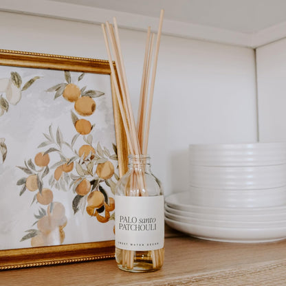 Sweet Water Decor Salt & Sea Reed Diffuser Set - Sea Salt Citrus & Musk Amber Scent Diffuser - Reed Diffusers for Home with Long Lasting Fragrance - Non-Toxic Oil Reed Diffuser - Made in the USA