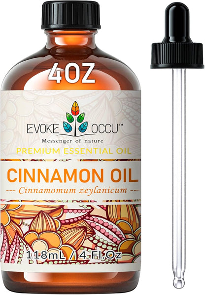 EVOKE OCCU 4 Fl Oz Vanilla Essential Oil, Pure Vanilla Oil for Diffuser, Skin, Humidifier and Relaxation - 118ML