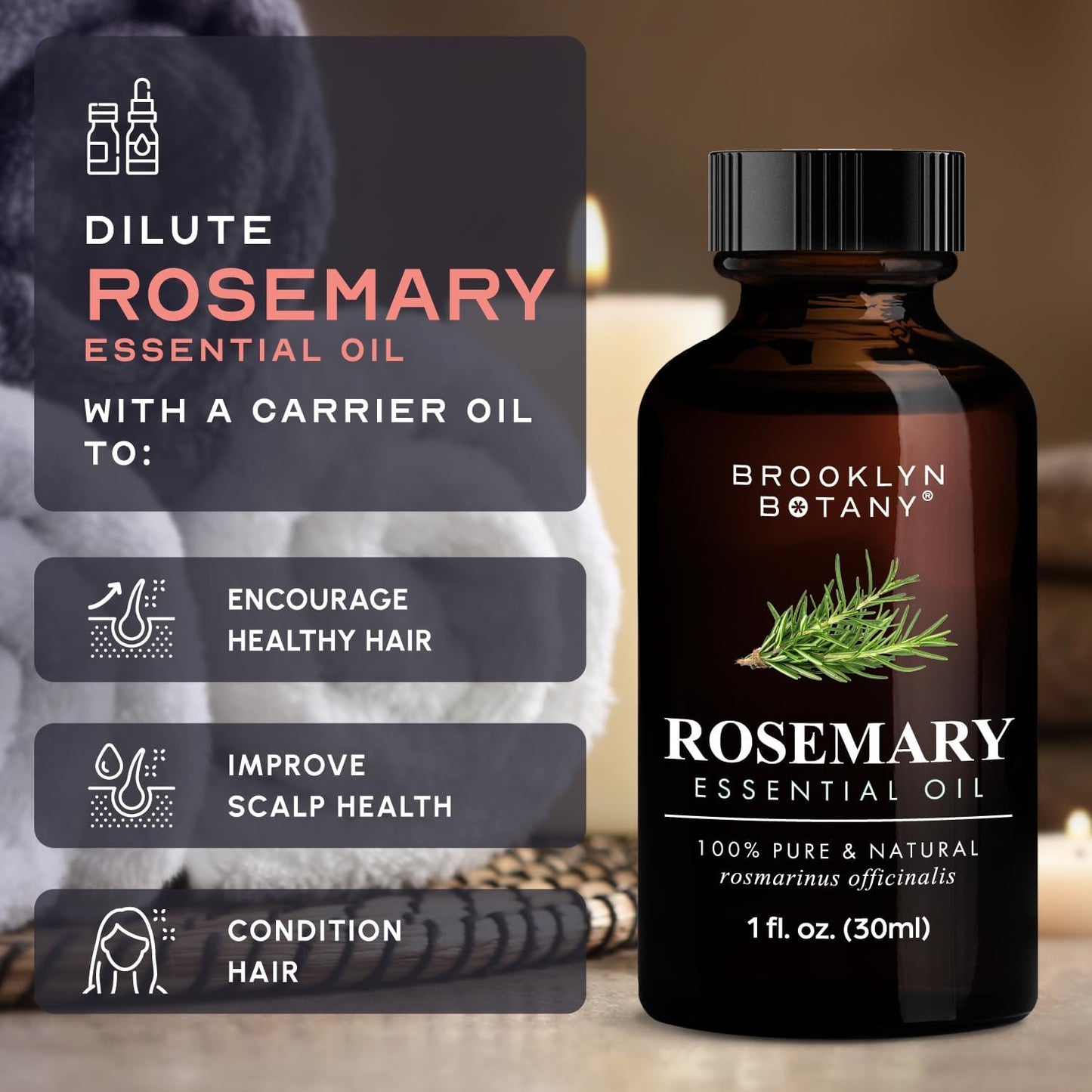 Brooklyn Botany Peppermint Essential Oil - 100% Pure and Natural - Premium Grade with Dropper - for Aromatherapy and Diffuser