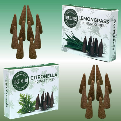 Incense Cones Combo Pack - 10 Cedar   10 Pine Scented Cones