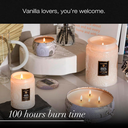 Voluspa Goji Tarocco Orange, Large Candle Jar, 18 oz, 100 Hour Burn Time, All Natural Wicks and Coconut Wax for Clean Burning, Vegan, Poured in the USA