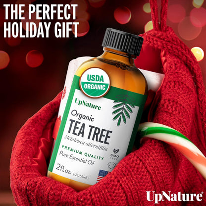 UpNature Organic Tea Tree Oil - 100% Pure Tea Tree Essential Oil