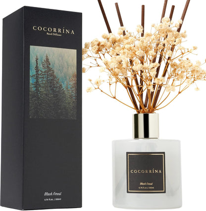 COCORRÍNA Reed Diffuser Set, Clean Linen Scented Diffuser with Sticks Home Fragrance Reed Diffuser for Bathroom Shelf Decor