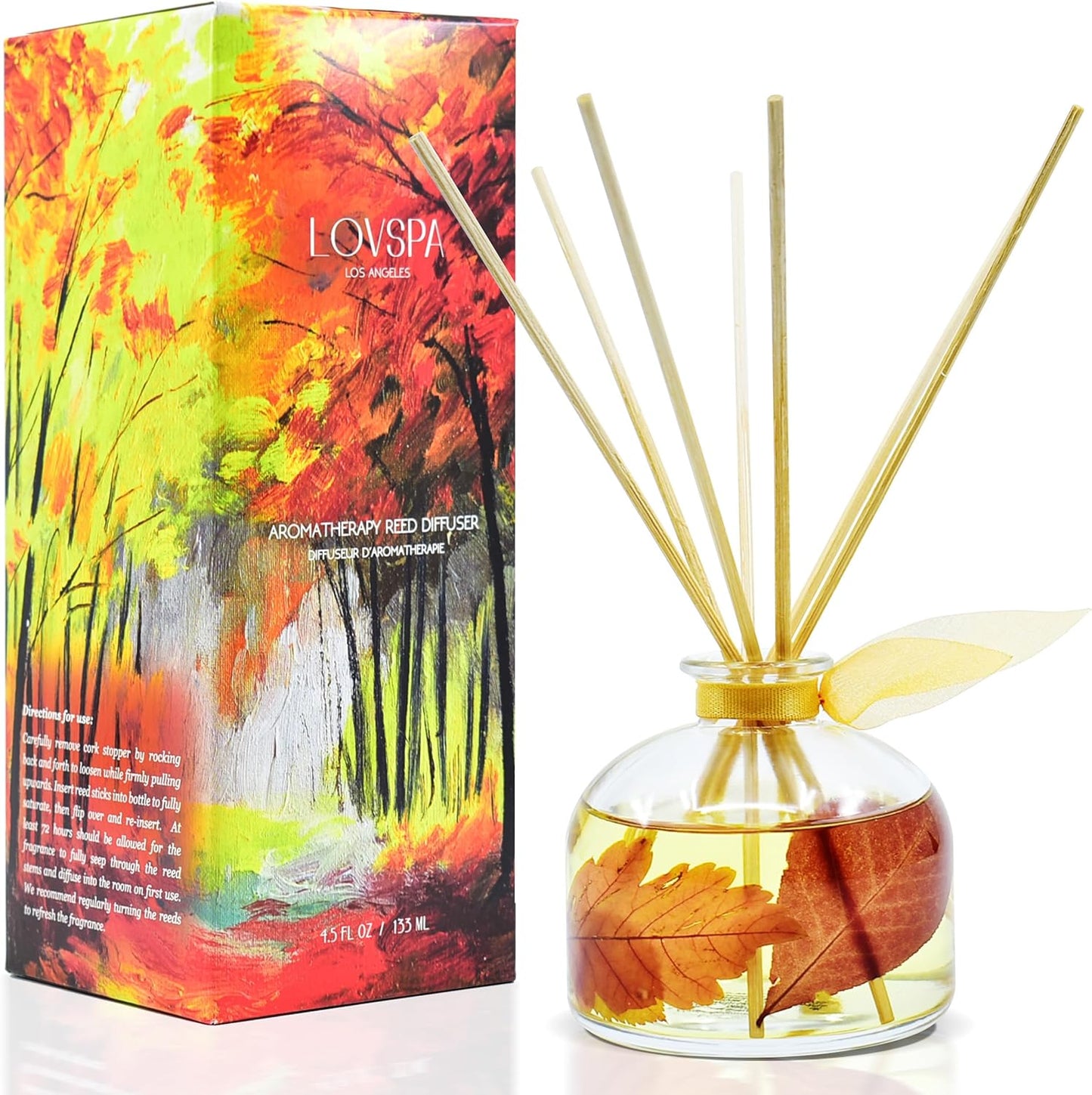 LOVSPA Eucalyptus Essential Oil Reed Diffuser Gift Set | Revive | Fresh Eucalyptus, Sage, Citrus, Bamboo & Mint | Great Aromatherapy Gift for Mom, Dad, Grandma or Aunt