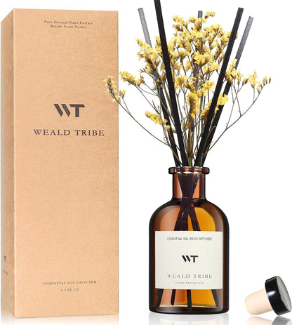 WEALD TRIBE Flower Reed Diffuser Set Eucalyptus & Lavender Scent