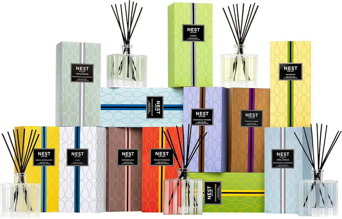NEST Fragrances Reed Diffuser- Bamboo , 5.9 fl oz