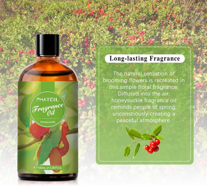 PHATOIL 3.38 FL.OZ Coconut & Vanilla Fragrance Oils for Aromatherapy, Essential Oils for Diffusers for Home, Perfect for Diffuser, Yoga, DIY Candle and Soap Making - 100ml