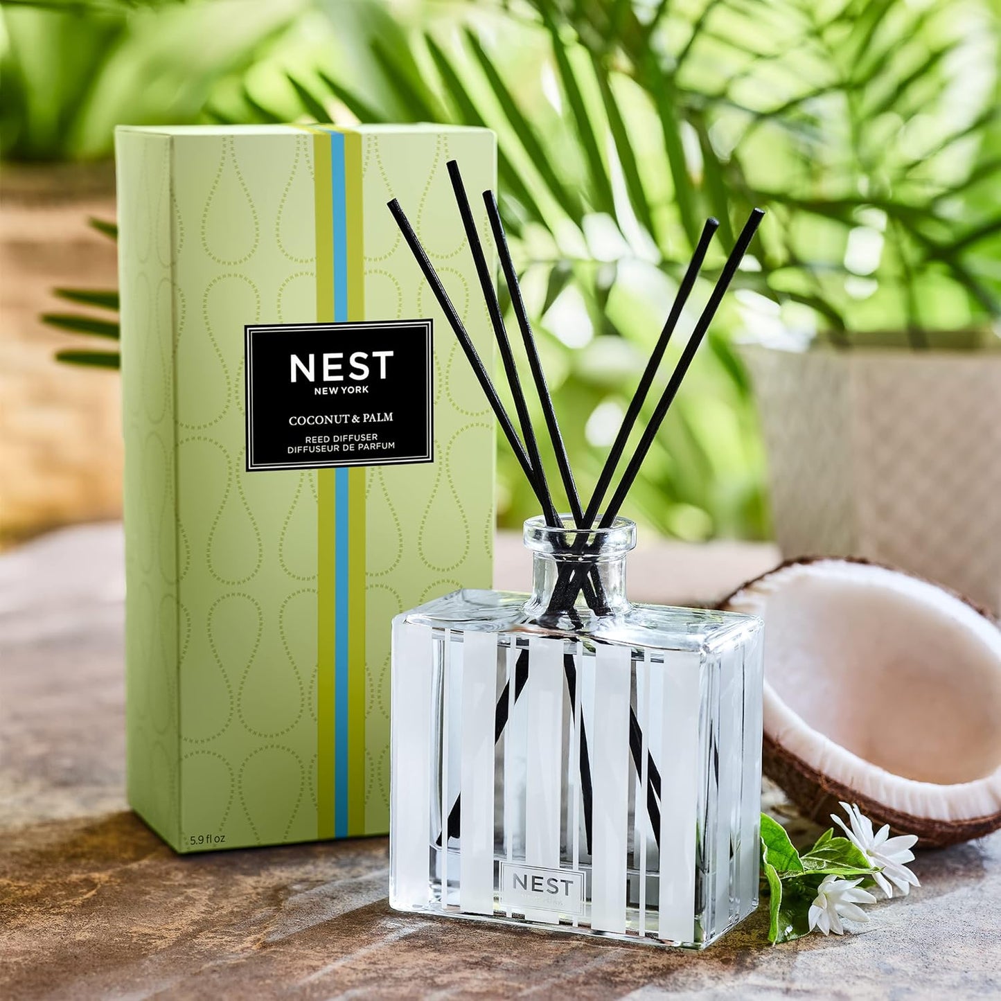 NEST Fragrances Reed Diffuser- Bamboo , 5.9 fl oz
