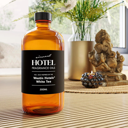Hotel Diffuser Oil Inspired by Westin White Tea - No. 1012 - AirScent Essential Oil Blend - Fragrance Oil Dropper Bottle for Aromatherapy Diﬀusers and Humidifiers - Hotel Scents