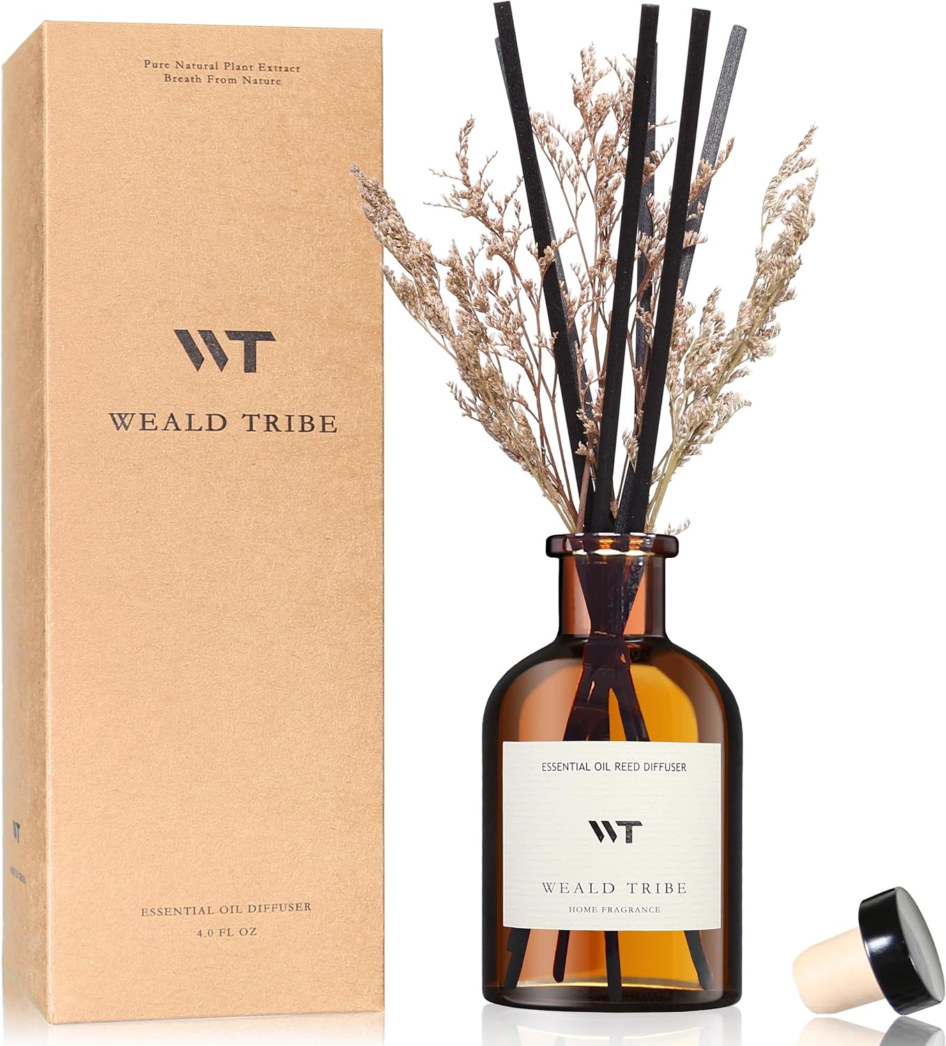 WEALD TRIBE Flower Reed Diffuser Set Eucalyptus & Lavender Scent