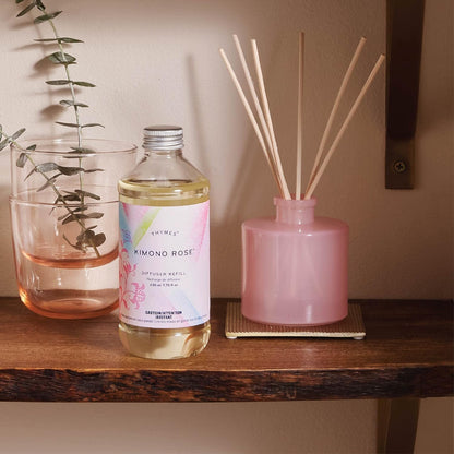 Thymes Frasier Fir Reed Diffuser Oil Refill – Home Fragrance Oil for Diffuser – Holiday Reed Diffuser Refill – Just-Cut Forest Oil Scents for Diffuser – Aromatherapy Diffuser Oils Scents (7.75 fl oz)