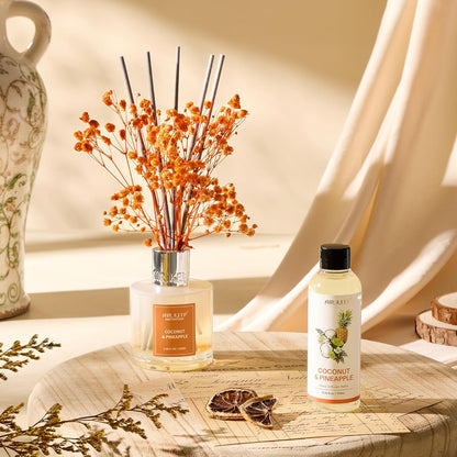Airkeep Reed Diffuser Oil Refill/Clean Linen/3.38oz（100ml/1 Pack/Scented Oil Refill for Reed Diffuser Home Fragrance for Bedroom, Bathroom Office Home Decor