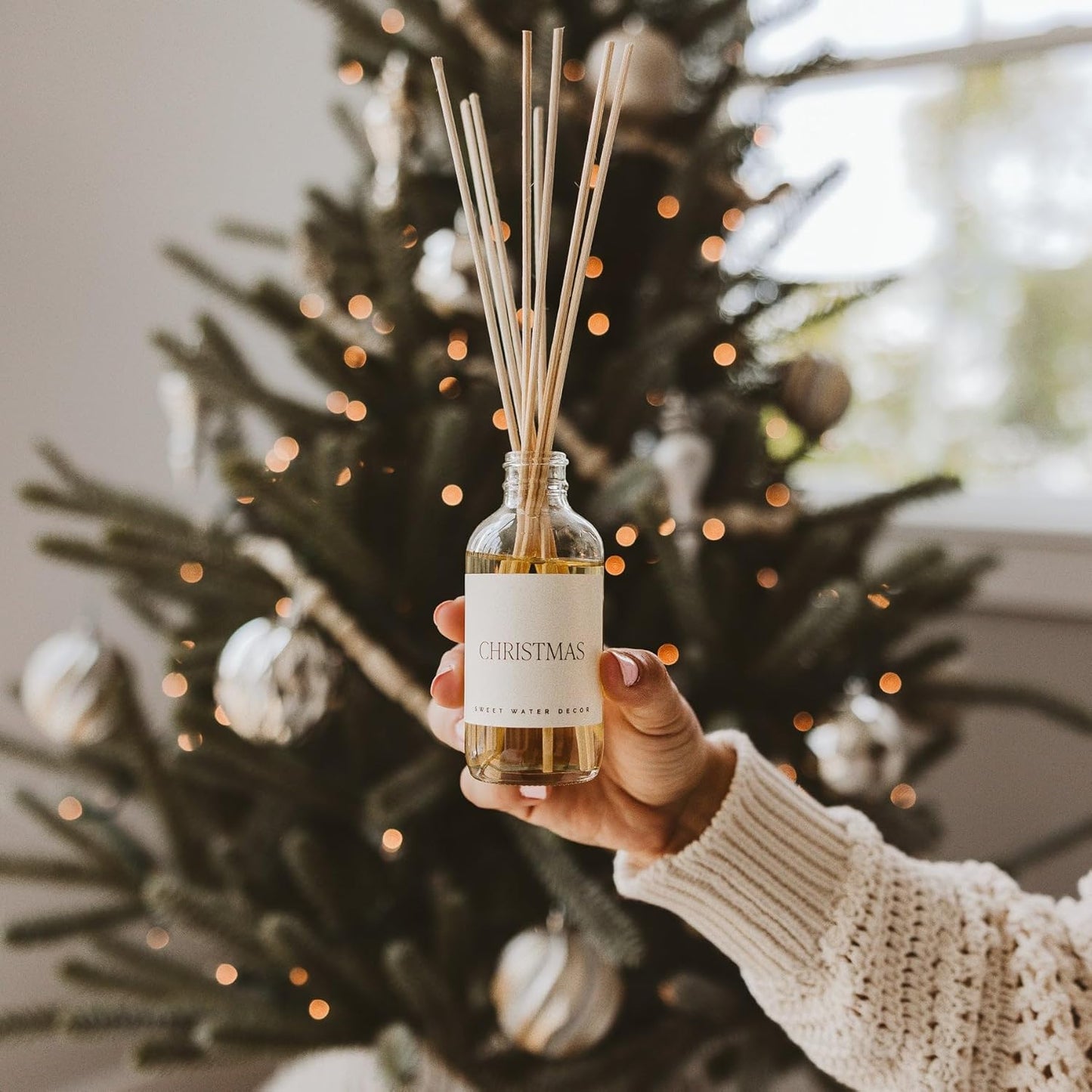 Sweet Water Decor Salt & Sea Reed Diffuser Set - Sea Salt Citrus & Musk Amber Scent Diffuser - Reed Diffusers for Home with Long Lasting Fragrance - Non-Toxic Oil Reed Diffuser - Made in the USA