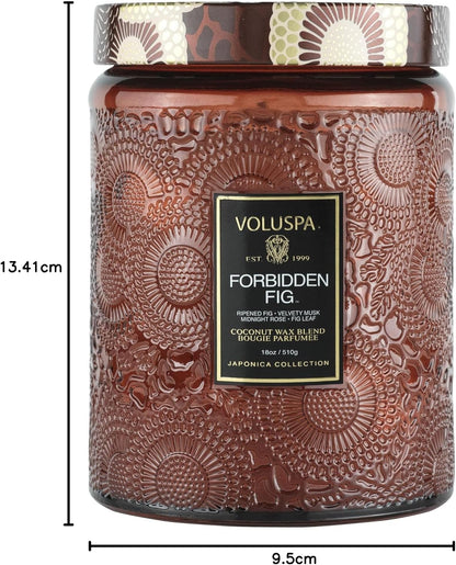 Voluspa Goji Tarocco Orange, Large Candle Jar, 18 oz, 100 Hour Burn Time, All Natural Wicks and Coconut Wax for Clean Burning, Vegan, Poured in the USA