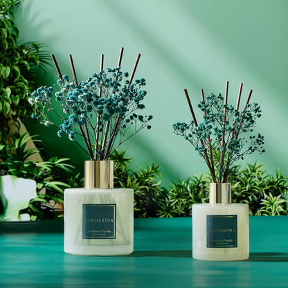 COCORRÍNA Reed Diffuser Set, Clean Linen Scented Diffuser with Sticks Home Fragrance Reed Diffuser for Bathroom Shelf Decor