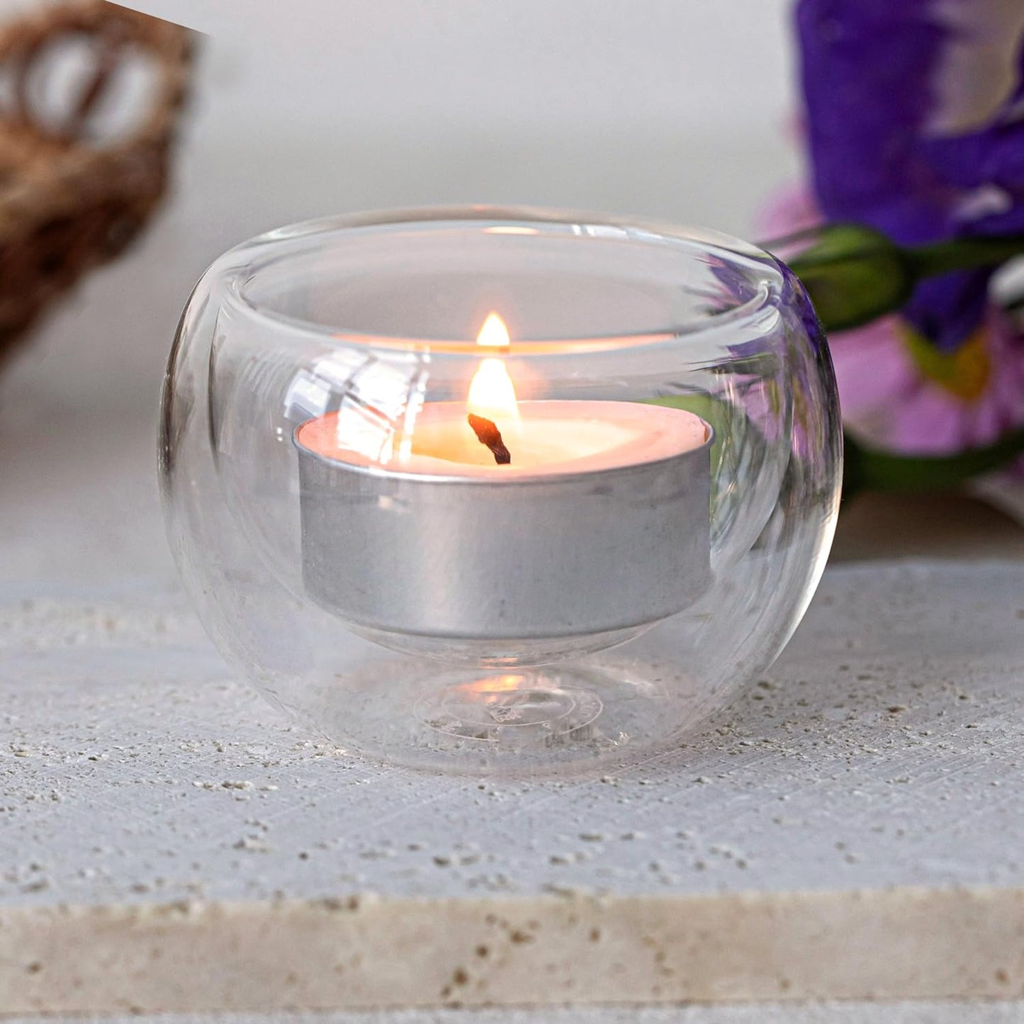 Tea Light Candles in Metal Cups - 4.5 Hours, Long Burning White Unscented Tea Candles - 250 Candles