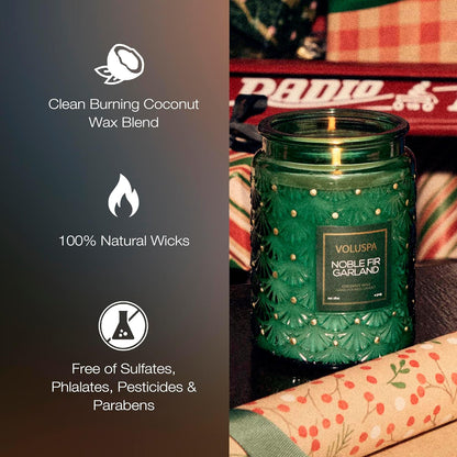Voluspa Goji Tarocco Orange, Large Candle Jar, 18 oz, 100 Hour Burn Time, All Natural Wicks and Coconut Wax for Clean Burning, Vegan, Poured in the USA