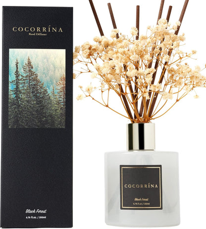 COCORRÍNA Reed Diffuser Set, Clean Linen Scented Diffuser with Sticks Home Fragrance Reed Diffuser for Bathroom Shelf Decor