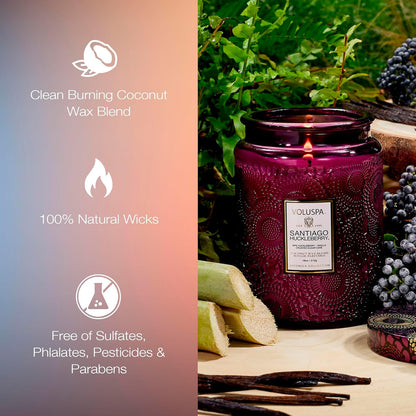 Voluspa Goji Tarocco Orange, Large Candle Jar, 18 oz, 100 Hour Burn Time, All Natural Wicks and Coconut Wax for Clean Burning, Vegan, Poured in the USA