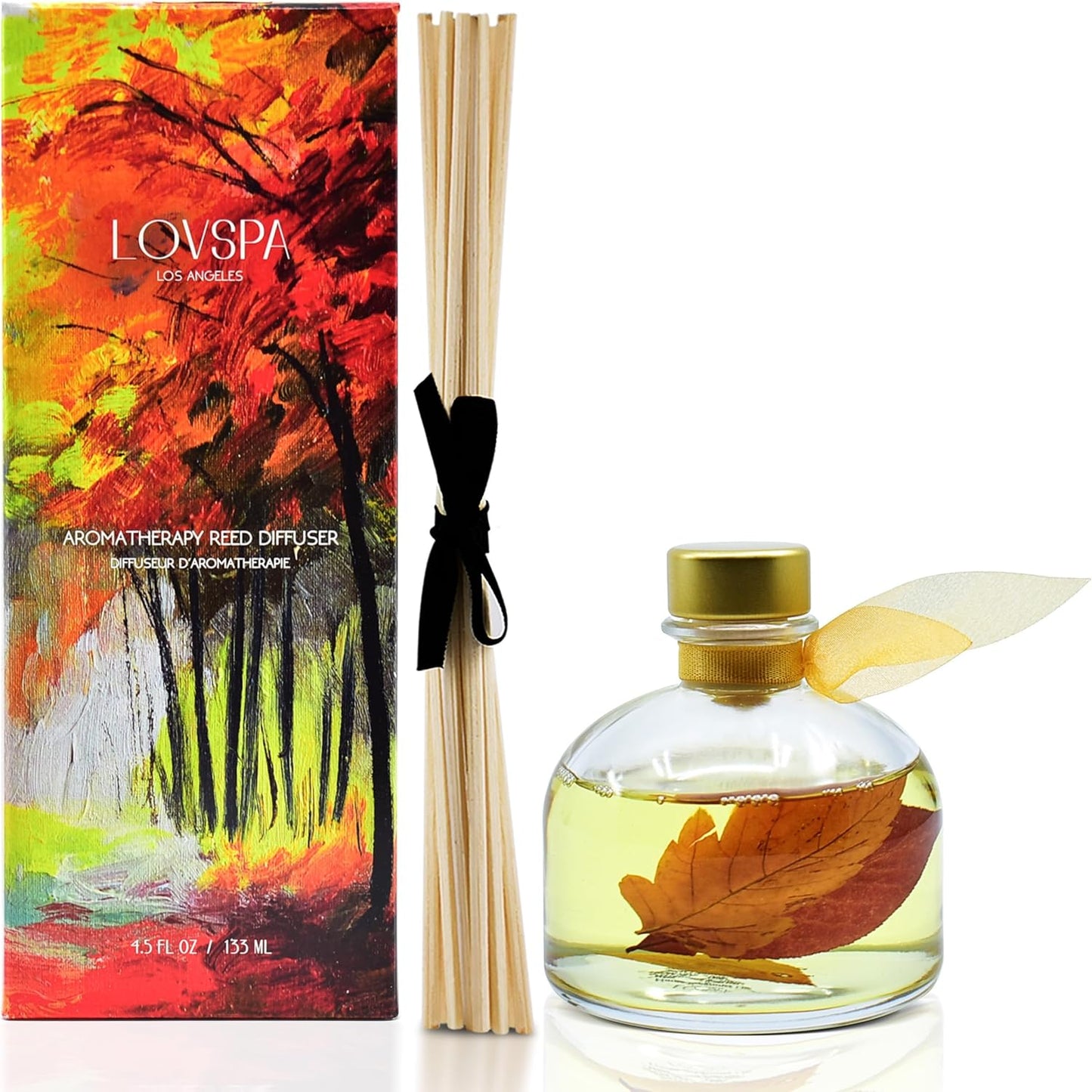 LOVSPA Eucalyptus Essential Oil Reed Diffuser Gift Set | Revive | Fresh Eucalyptus, Sage, Citrus, Bamboo & Mint | Great Aromatherapy Gift for Mom, Dad, Grandma or Aunt