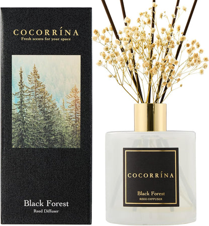 COCORRÍNA Reed Diffuser Set, 6.7 oz Clean Linen Scented Diffuser with Sticks Home Fragrance Reed Diffuser for Bathroom Shelf Decor
