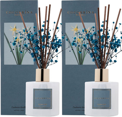 COCORRÍNA Reed Diffuser Set, Clean Linen Scented Diffuser with Sticks Home Fragrance Reed Diffuser for Bathroom Shelf Decor